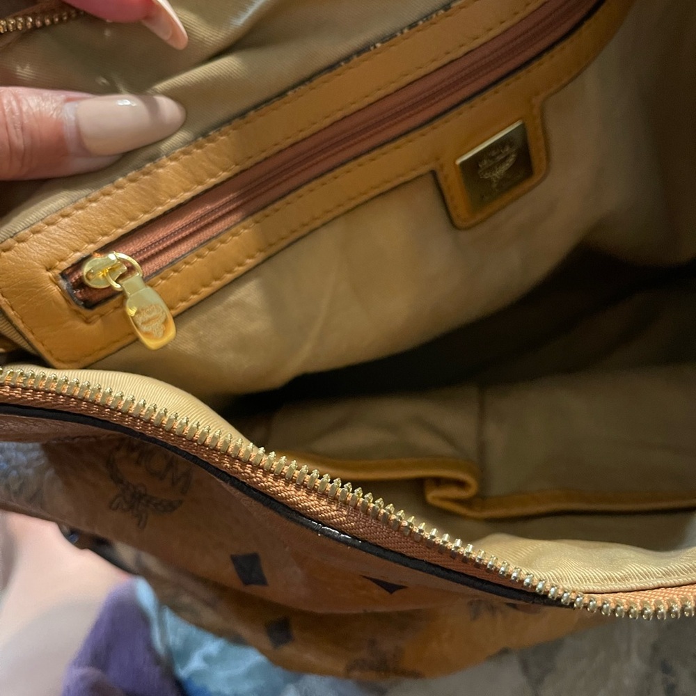 MCM Cognac Leather Hobo Bag - Picture 5 of 8